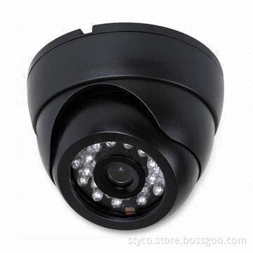 IR LED Dome Camera with 2.8mm Lens, Audio function, 1/4-inch CMOS Sensor, 12V DC Power Supply